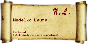 Nedelko Laura névjegykártya